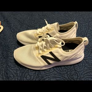White new balance running shoes